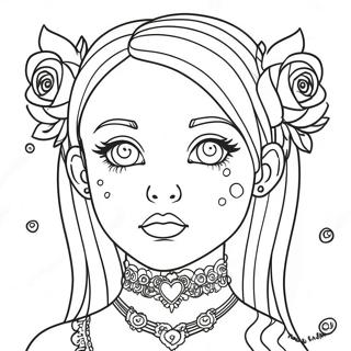 Pastel Goth Coloring Page 7084-5762