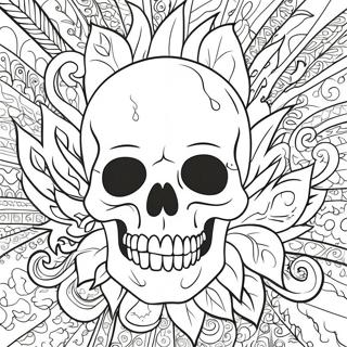 Flaming Skull Coloring Page 70883-58587