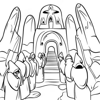 Fiery Furnace Scene Coloring Page 70894-58602