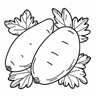 Sweet Potato Coloring Page 70933-58618