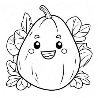 Cute Sweet Potato Character Coloring Page 70934-58633