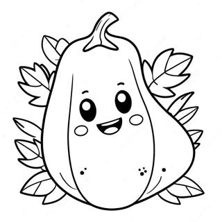 Cute Sweet Potato Character Coloring Page 70934-58636