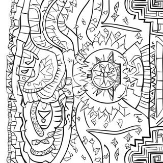 Traditional Navajo Patterns Coloring Page 70954-58651