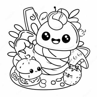 Food Chibi Coloring Pages