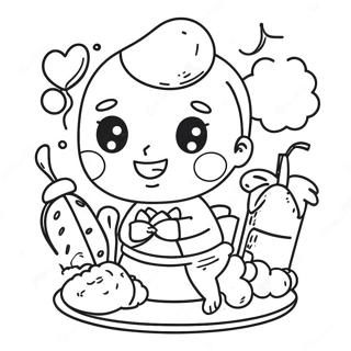 Food Chibi Coloring Page 70983-58664