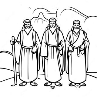 Three Wise Men Journey Coloring Page 71004-58690