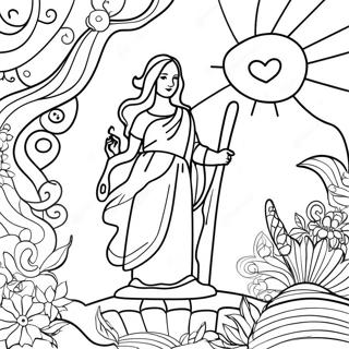 Colorful Creation Of Light Coloring Page 71014-58698