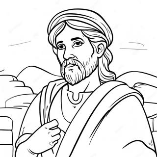 Elisha With Colorful Background Coloring Page 71034-58711