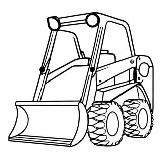 Skid Steer Heavy Machinery Coloring Page 7104-5779