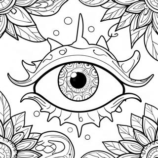 Mystical Dragon Eye Coloring Page 71074-58749