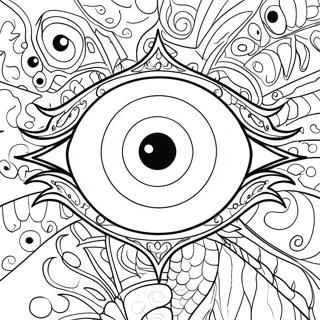 Mystical Dragon Eye Coloring Page 71074-58750