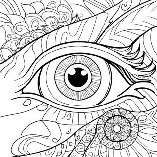 Mystical Dragon Eye Coloring Page 71074-58752