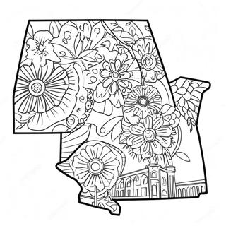 Illinois State Outline Coloring Page 71083-58755