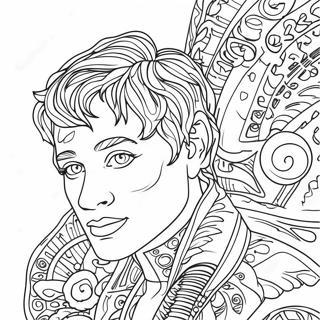 Jazza In Creative Action Coloring Page 71094-58761