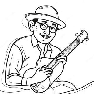 Jazza In Creative Action Coloring Page 71094-58763