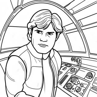 Han Solo In The Millennium Falcon Coloring Page 71104-58769