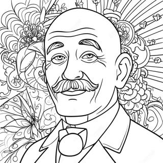 Mrze With Colorful Background Coloring Page 71134-58799