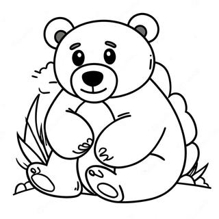 Realistic Bear Coloring Page 7114-5787