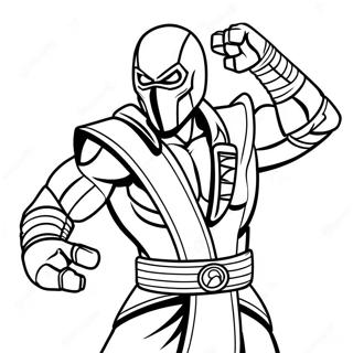 Mortal Kombat Scorpion Coloring Page 71153-58808