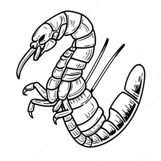 Scorpion In Epic Battle Coloring Page 71154-58809