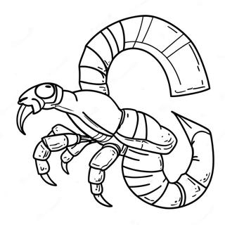 Scorpion In Epic Battle Coloring Page 71154-58810