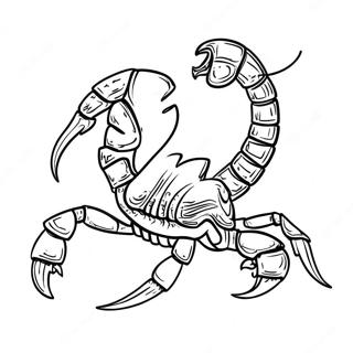 Scorpion In Epic Battle Coloring Page 71154-58812