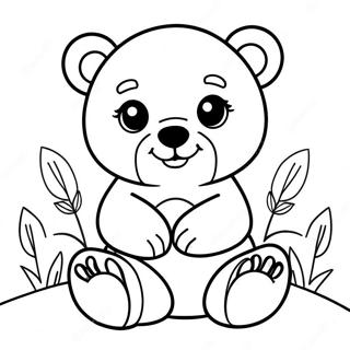 Cute Baby Bear Coloring Page 7115-5789