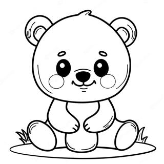 Cute Baby Bear Coloring Page 7115-5790