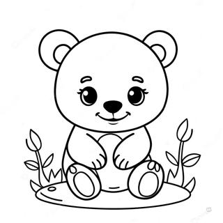 Cute Baby Bear Coloring Page 7115-5792