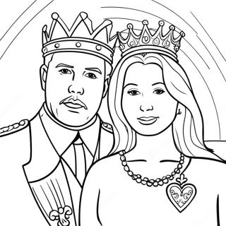 King And Queen For Adults Coloring Pages