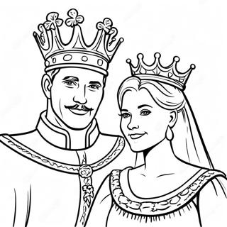 King And Queen Royalty Coloring Page 71173-58822