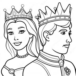 King And Queen Royalty Coloring Page 71173-58823