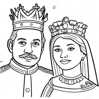 King And Queen Royalty Coloring Page 71173-58824