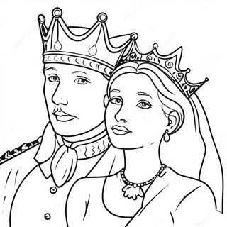 Majestic King And Queen Coloring Page 71174-58830