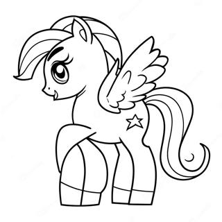 Cute Zipp My Little Pony In Action Coloring Page 71184-58834