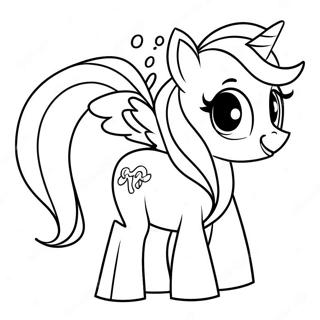 Cute Zipp My Little Pony In Action Coloring Page 71184-58836