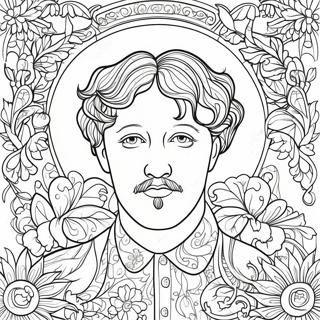 William Morris Art Nouveau Coloring Page 71194-58841