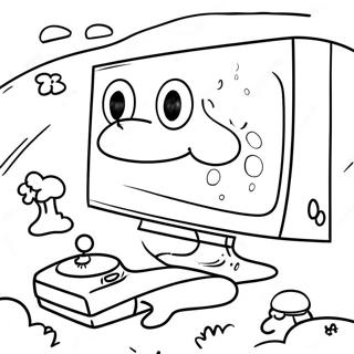 Video Game Coloring Page 711-566