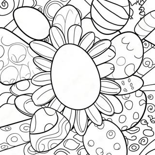 Colorful Easter Eggs Coloring Page 71214-58854