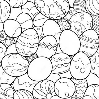 Colorful Easter Eggs Coloring Page 71214-58855