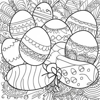 Colorful Easter Eggs Coloring Page 71214-58856