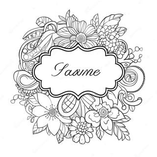 Personalized Name Coloring Page 7124-5794