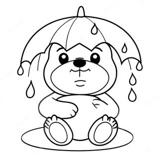 Grumpy Care Bear With Rain Cloud Coloring Page 71254-58889