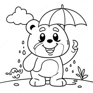 Grumpy Care Bear With Rain Cloud Coloring Page 71254-58890