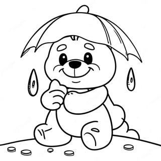 Grumpy Care Bear With Rain Cloud Coloring Page 71254-58891