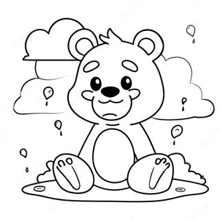 Grumpy Care Bear With Rain Cloud Coloring Page 71254-58892