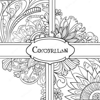 Elegant Personalized Name Coloring Page 7125-5797