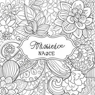 Elegant Personalized Name Coloring Page 7125-5798