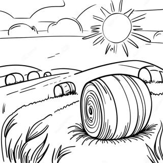 Hay Coloring Pages