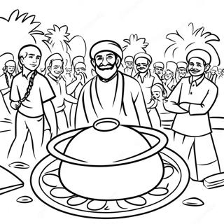 Pongal Festival Celebration Coloring Page 71283-58902